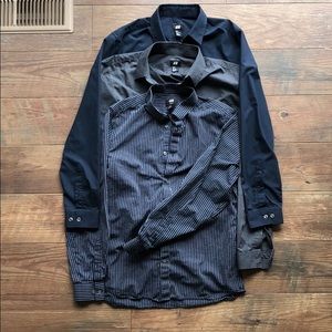 Bundle of 3 H&M men’s button up shirts